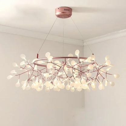 Ceiling Chandelier Nordic Hanging Living Room Chandelier Modern Kitchen Firefly Lamp Round Chandelier Lighting