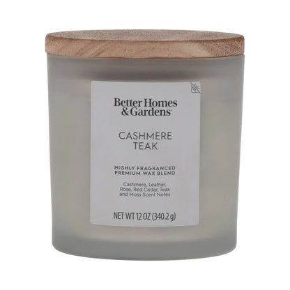 Cashmere Teak Scented Candle Burn Time 40 Hours