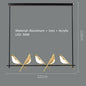 Modern LED Gold Magpie Bird Ceiling Chandelier