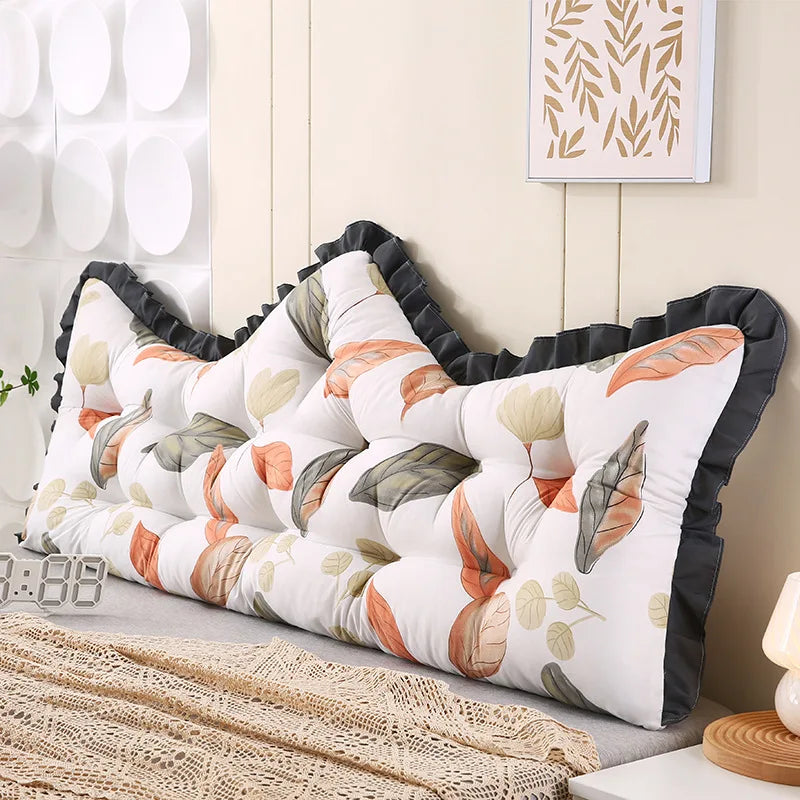 Princess Style Fabric Bedroom Cushion Skin Friendly Crystal Velvet