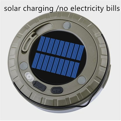 Solar Lights Outdoor Camping Light LED Flashlight with Hook ﻿
