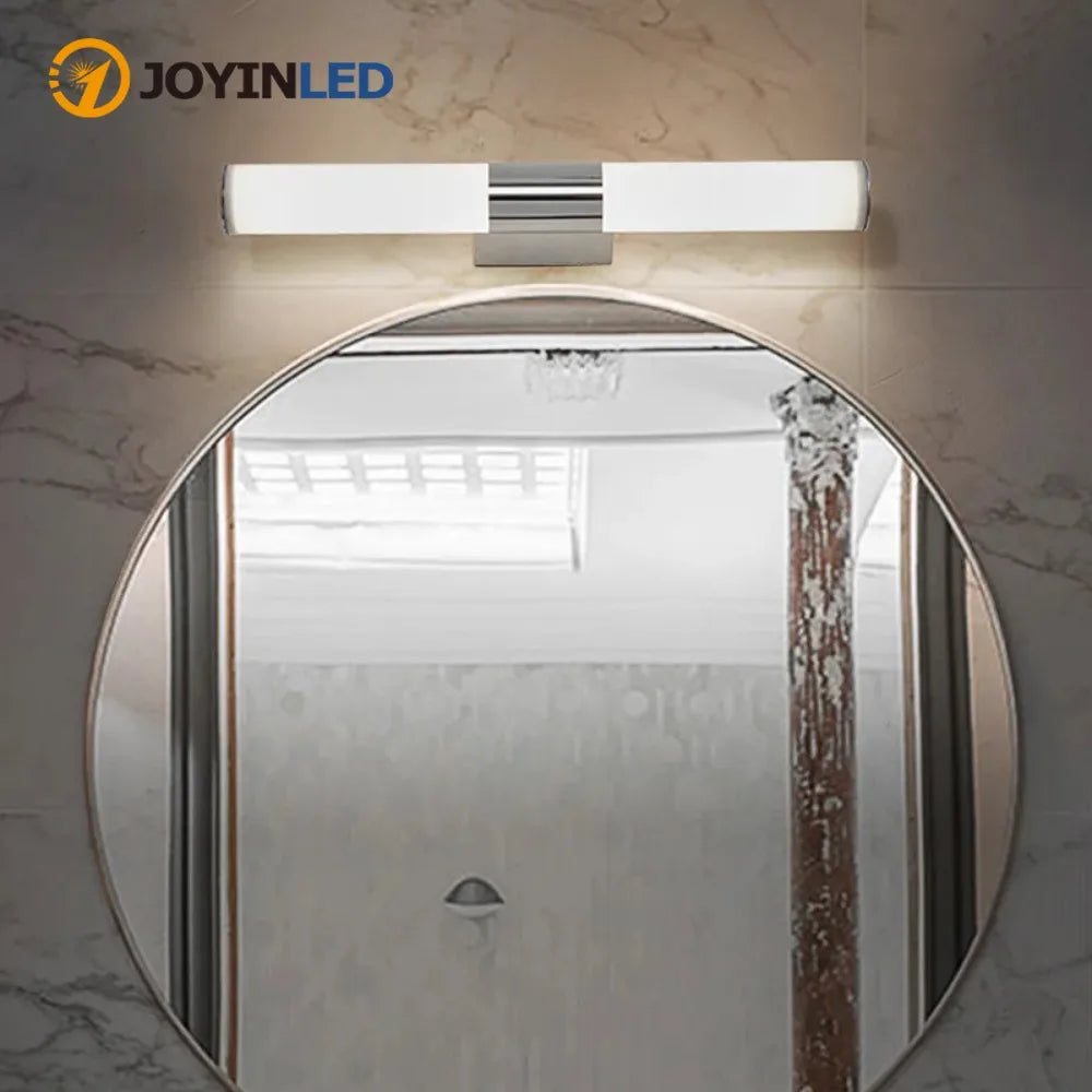 JOYINLED Nordic Interior Fixture Light Bathroom Mirror Vanity Light Sconce Fixture Chrome Vanity Light for Bathroom Bedroom