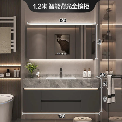 Paper Drawers Bathroom Cabinet Organizer Storage Mirror Accessories