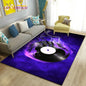 3D Classical Music Vintage Vinyl Record Area Rug, Carpet Rug for Living Room