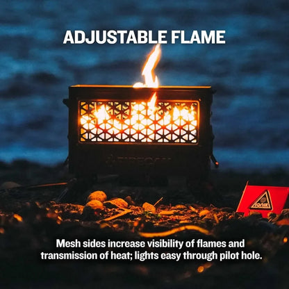 Portable Propane Fire Pit Iniki Fire Can with Hose and Adjustable Regulator
