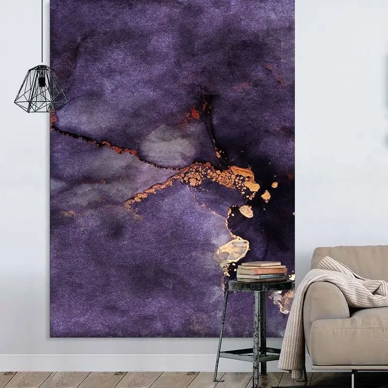 Premium Purple Minimalist Design Large Carpet Living Room