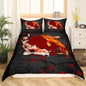 Koi Duvet Cover Sets for Kids Teens Adults Queen Size Quilt Covers