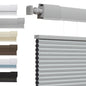 No Tools No Drill Top-Down Bottom Up Honeycomb Blinds for Windows, 1" Cell Fabric Cordless