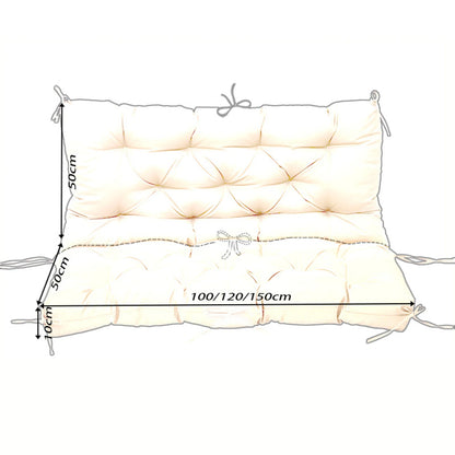 Outdoor Bench Cushions Garden Swing Seat Cushions with Backrest