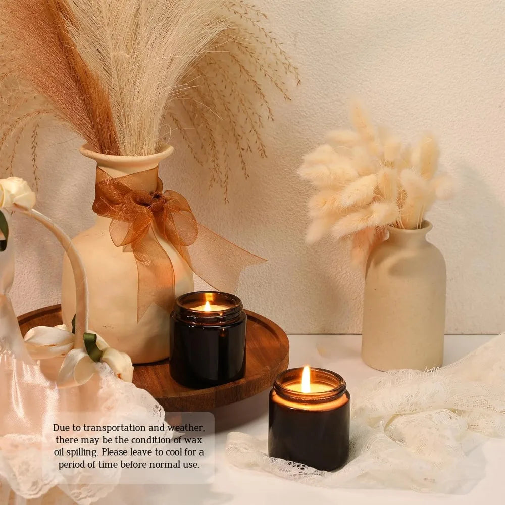 50 Pcs Mini Scented Small Jars Candles 10 Fragrances Relief Aromatherapy