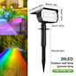 LED Solar Landscape Lights Outdoor Waterproof W / 3 Modes for Yard Lawn Walkway