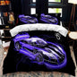 Luxury New 3D Print Sports Car Supercar Bedding Set