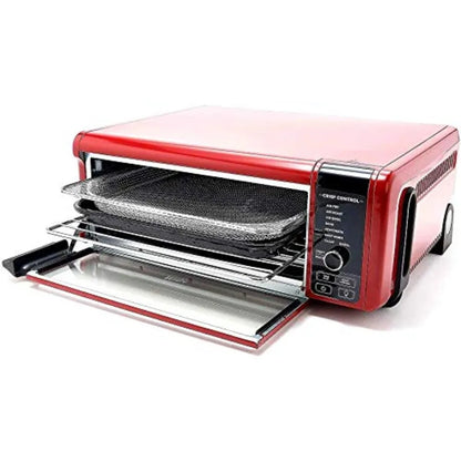 Air Fry Large Toaster Oven with Flip-Away Design for Easy Storage Dehydrate Function Keep Warm 1800W