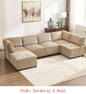 Modular Sectional Sofa U-Shaped Couch with Reversible Chaise, 6-Seat