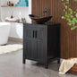 Black 24" Bathroom Vanity with Sink Combo, Modern Sink Cabinet,