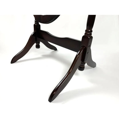 Furniture rotating adjustable full-length oval wooden knight floor mirror