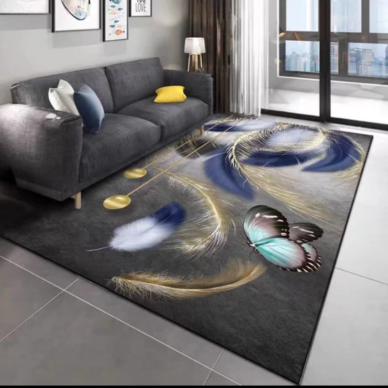 Nordic Minimalist Style Carpets for Living Room Teenager Room