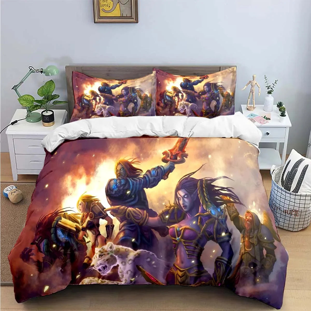 Hot Fashion 3D Game W-Warcraft Print Bedding Sets Bed Supplies