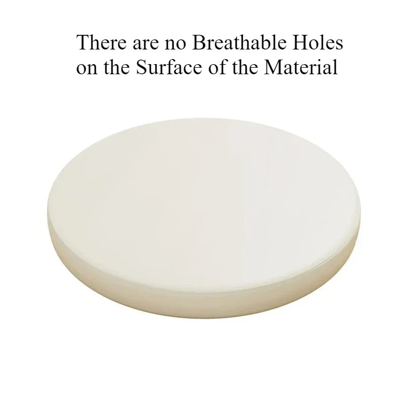 Premium Memory Foam Round Cushion PU Leather