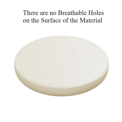 Premium Memory Foam Round Cushion PU Leather