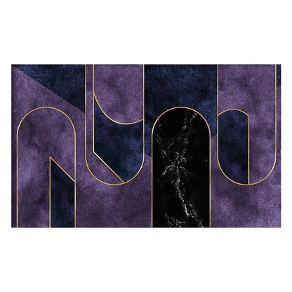Premium Purple Minimalist Design Large Carpet Living Room
