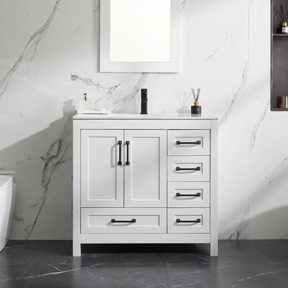 18" Modern Bathroom Furniture Wash Vanity Storage Cabinet