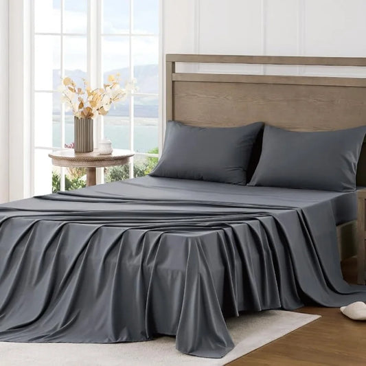 Queen Sheet Set Ultra Soft Sheets with Deep Pockets for Cooling and Breathable