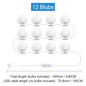 Makeup Mirror LED Light Bulbs Vanity Lights USB 12V Bathroom Dressing Table Lighting Dimmable LED Vanity Light For Mirror Light