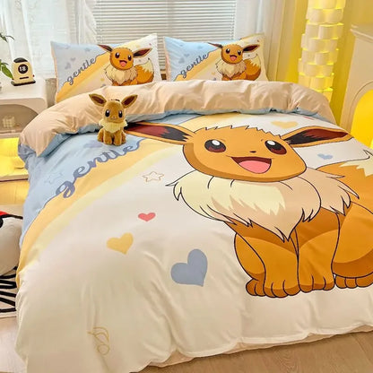 Pokémon Series Eevee Dragon 100% Cotton 4-piece set