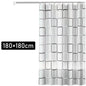 Shower Curtain Liner PEVA Square Shower Liner Plastic Waterproof Shower Curtains with Holes Modern Bathroom Partition Curtain