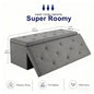 Heavy Duty Folding Storage Ottoman Bench