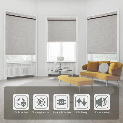 Customized Blackout Wi-Fi Control Smart Shades Electric Automatic Motorized Roller Blinds for windows
