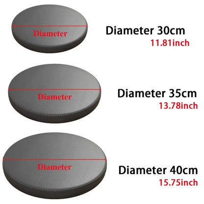 Premium Memory Foam Round Cushion PU Leather