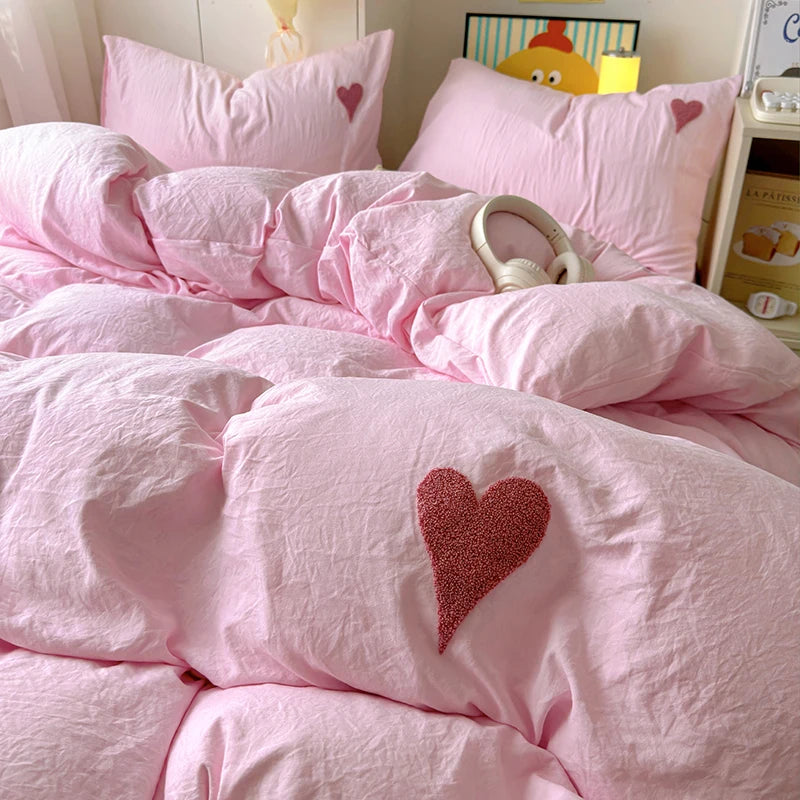 Bedding Set Adults Kids Twin Full Queen Size Soft Bed Flat Sheet Pillowcases
