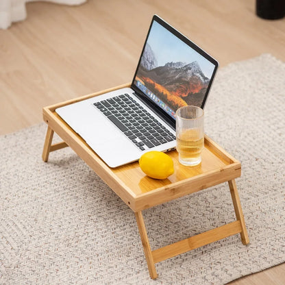Wooden Foldable Table Adjustable Stand Portable Camping Picnic Desk Drawing Table