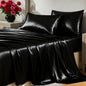 Satin Sheets King Size Sheet Set 4 Piece Silky King Sheets