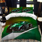 Luxury New 3D Print Sports Car Supercar Bedding Set
