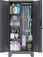 Metal Storage Cabinet W / Locking Doors, Garage, Bathroom Storage Cabinet