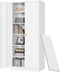 Metal Storage Cabinets W / Lock Doors Adjustable Layers Shelves