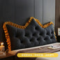 Princess Style Fabric Bedroom Cushion Skin Friendly Crystal Velvet