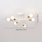 6-pack White Ceiling LED Ceiling Light, Modern Living Room