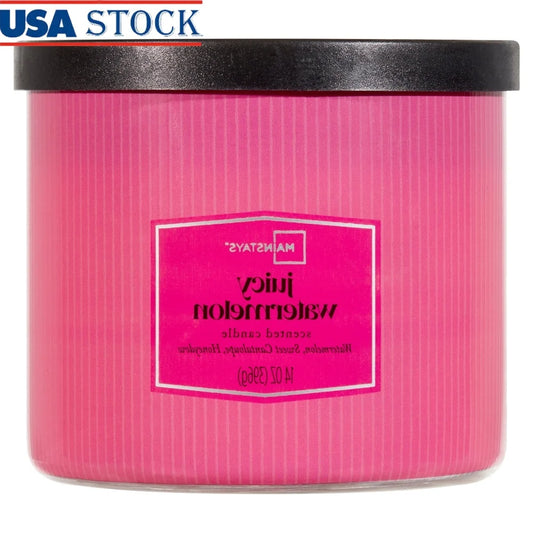 3-Wick Juicy Watermelon Scented Candle Aromatic Home Decor