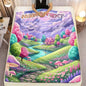 Charming Easter Bunny & Egg Basket Throw Blanket