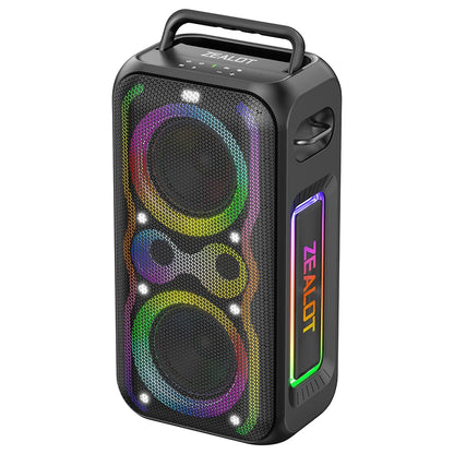 200W Bass Speaker Wireless Bluetooth, 48000mAh Battery, Multi-Device Support, RGB Glow Great for Gift-Giving Birthday/Christmas