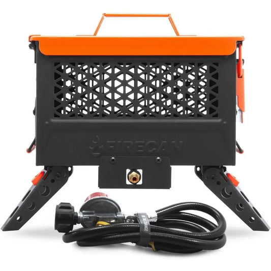 Portable Propane Fire Pit Iniki Fire Can with Hose and Adjustable Regulator