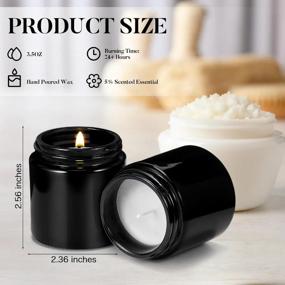 50 Pcs Mini Scented Small Jars Candles 10 Fragrances Relief Aromatherapy