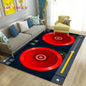 3D Classical Music Vintage Vinyl Record Area Rug, Carpet Rug for Living Room