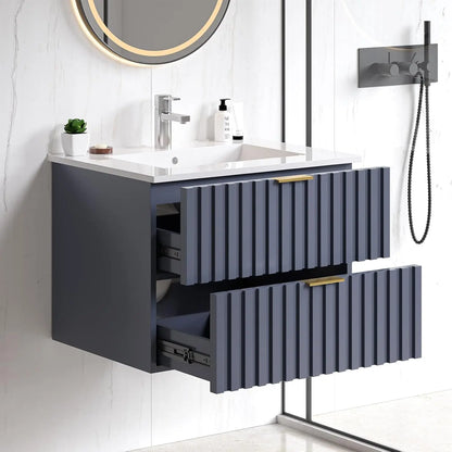 24 Inch Bathroom Vanity with Sink Combo, Floating Bathroom Vanity