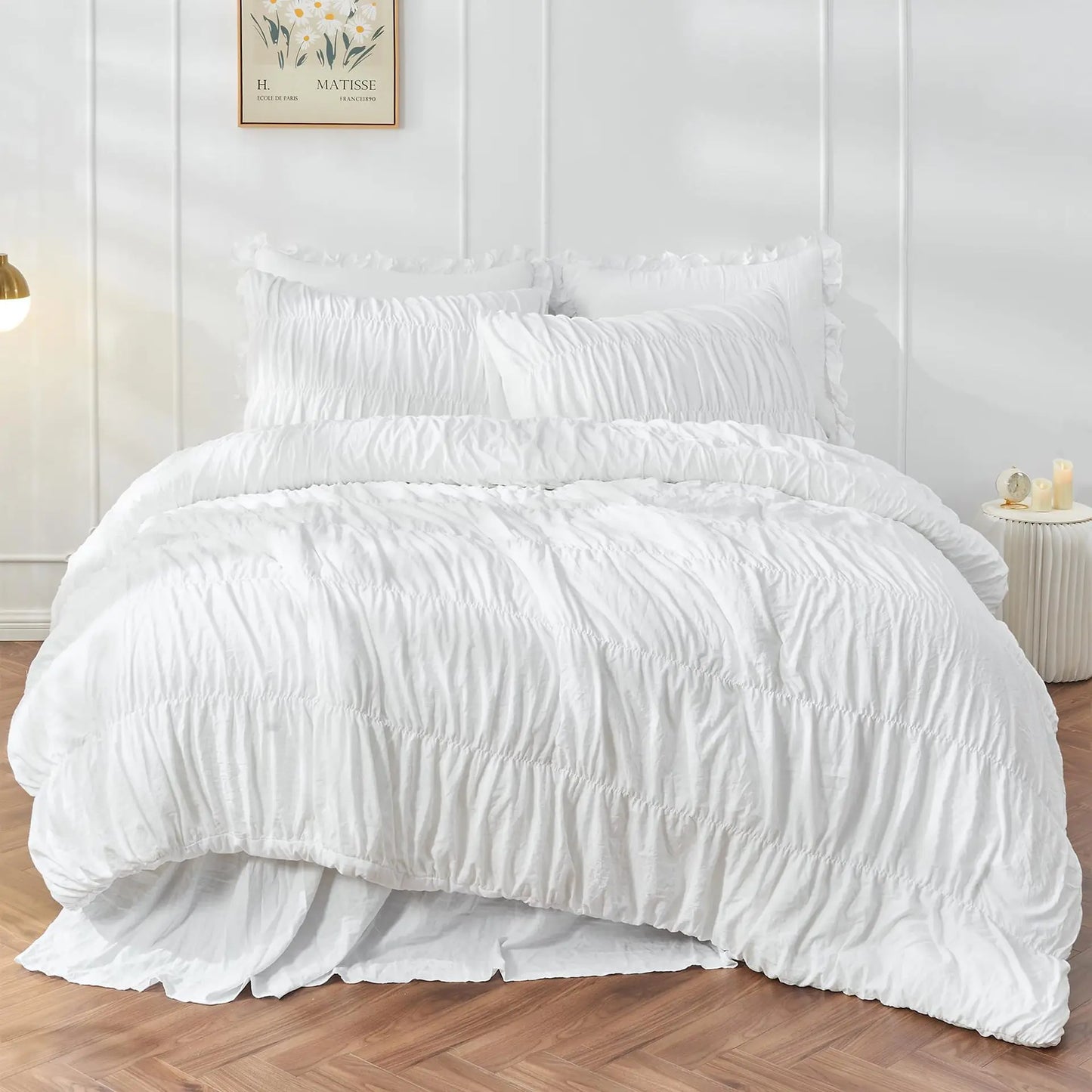 Rushed Black Duvet Cover Soft and Luxury Twin Queen King Comforter