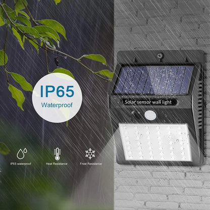 30 LED Solar Light PIR Motion Sensor Wall Light Outdoor Solar Lamp Waterproof